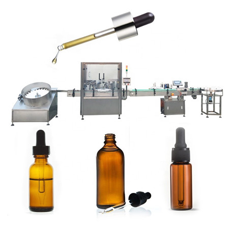 خط إنتاج آلة تعبئة قطرة العين الأوتوماتيكية 30 مل e زجاجة سائل ملء قطرة العين مصنع آلة السد
