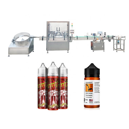 معدات تعبئة الزيت العطرية الأوتوماتيكية / آلة تعبئة السوائل الإلكترونية للسجائر / آلة تعبئة عصير e-cig