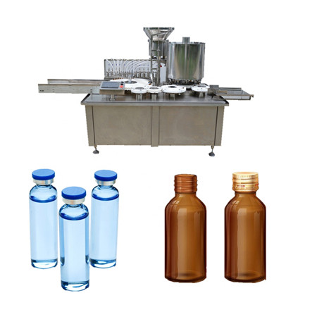 نكهة الغذاء الصف الكامل التلقائي خط إنتاج السائل السائل زجاجة ملء آلة السد